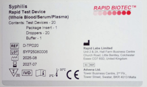 Швидкий тест для визначення антитіл до Treponema pallidum