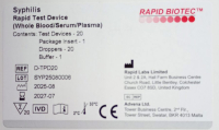 Швидкий тест для визначення антитіл до Treponema pallidum