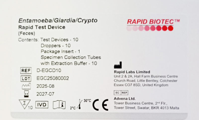 Швидкий тест для визначення Entamoeba/Giardia/Crypto