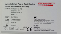 Швидкий тест для визначення антитіл IgG/IgM борелій (хвороба Лайма)